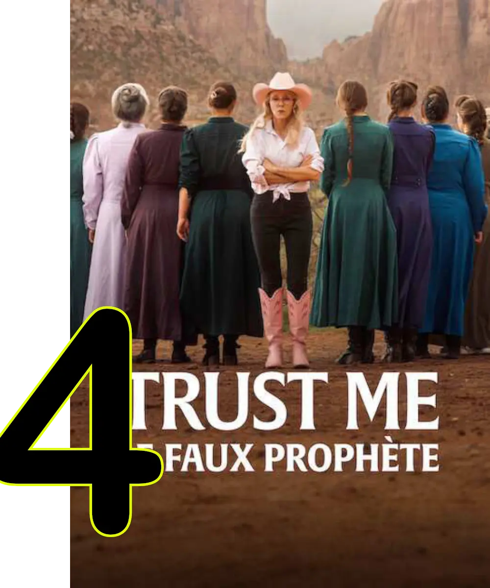 Trust Me series artwork showing a woman in a desert setting